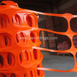 orange plastic safety debris fence netting